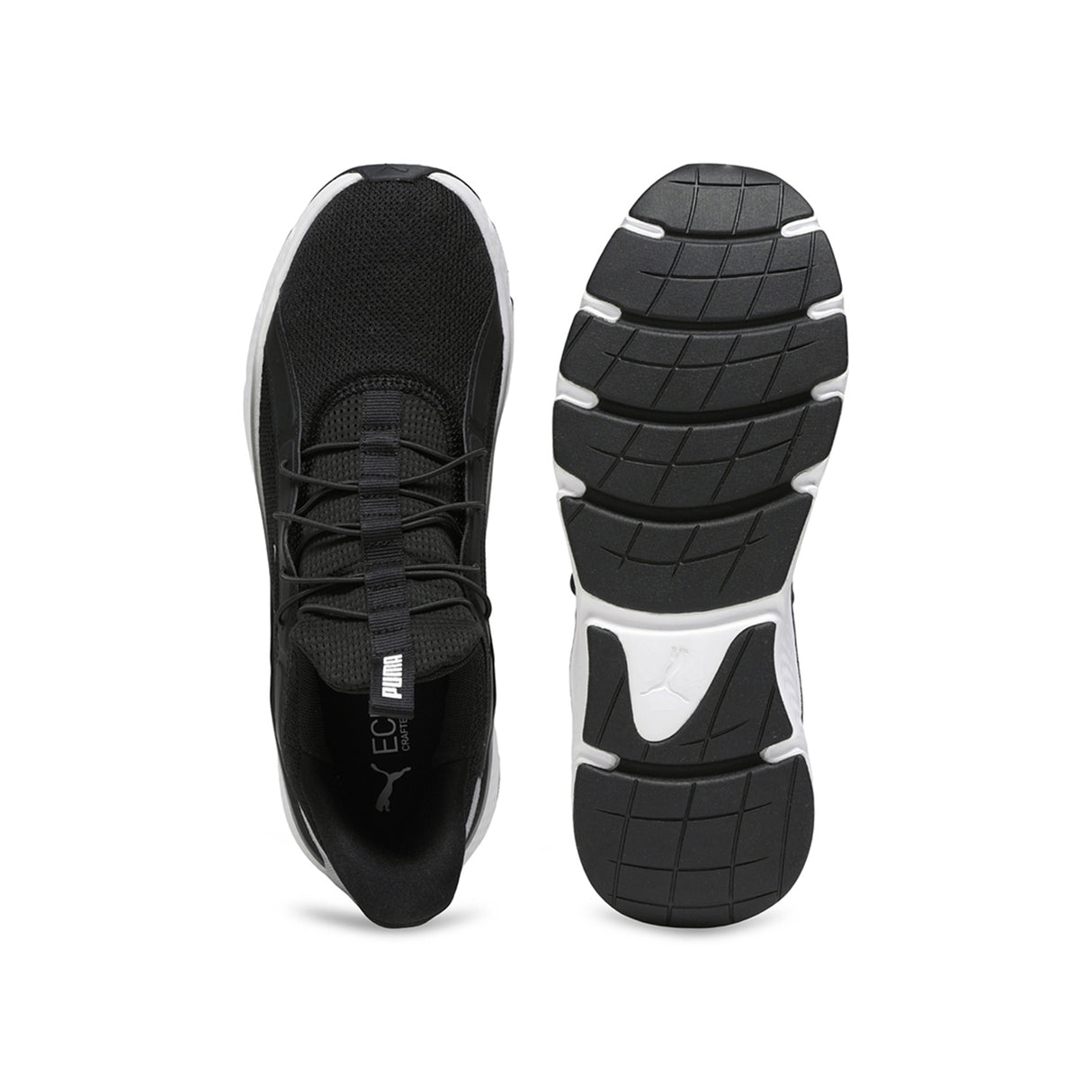 Puma Men Grey Fog-Puma Black-Puma White Softride Pro Dynamic Flex Slip-On Running Shoes