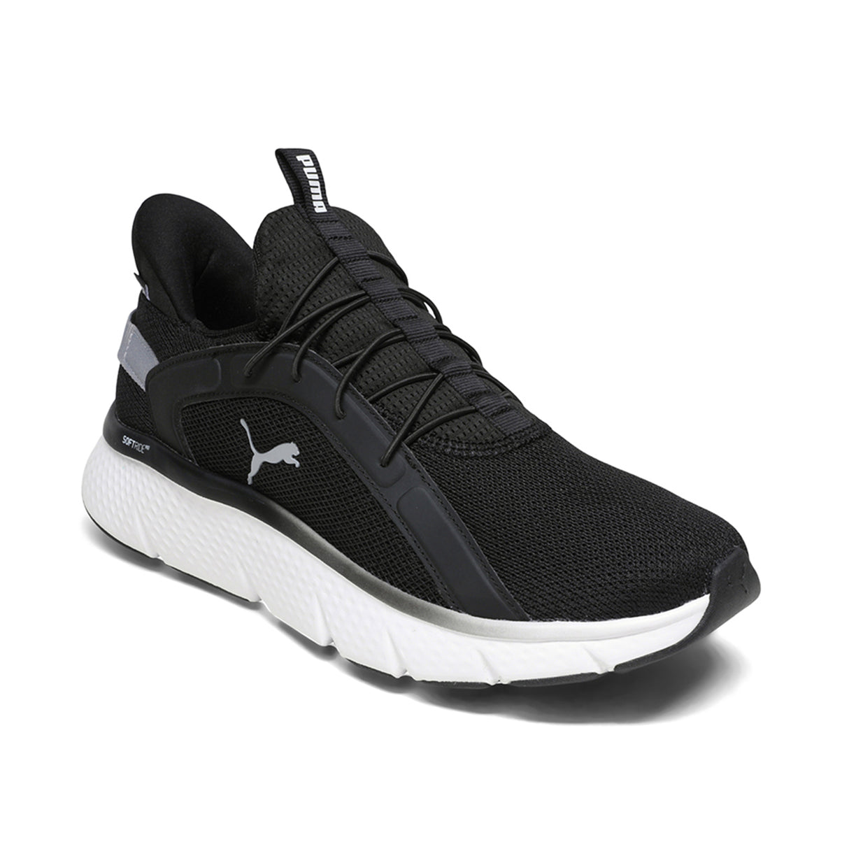 Puma Men White-black Softride Pro Dynamic Flex Sliptech Gray