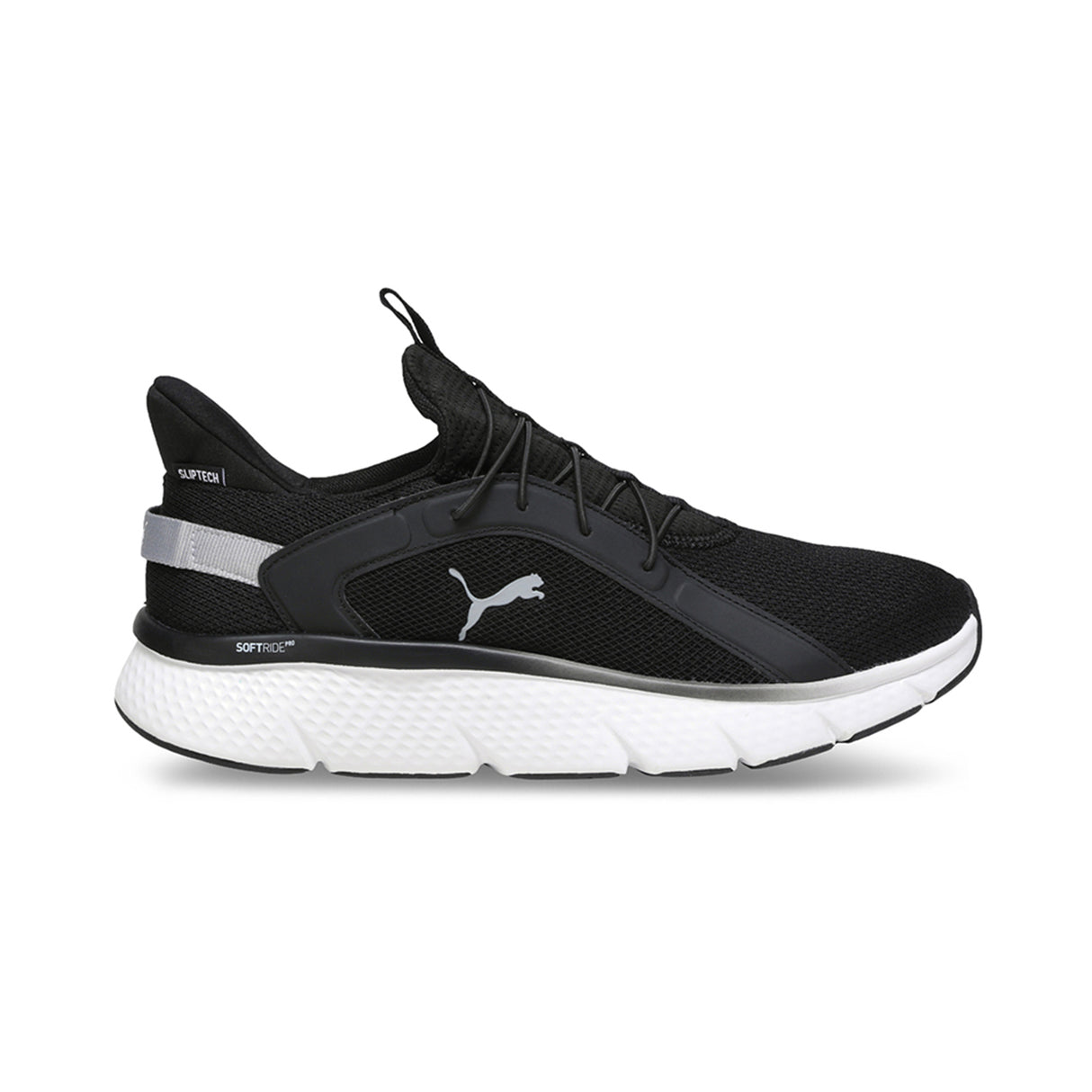 Puma Men White-black Softride Pro Dynamic Flex Sliptech Gray