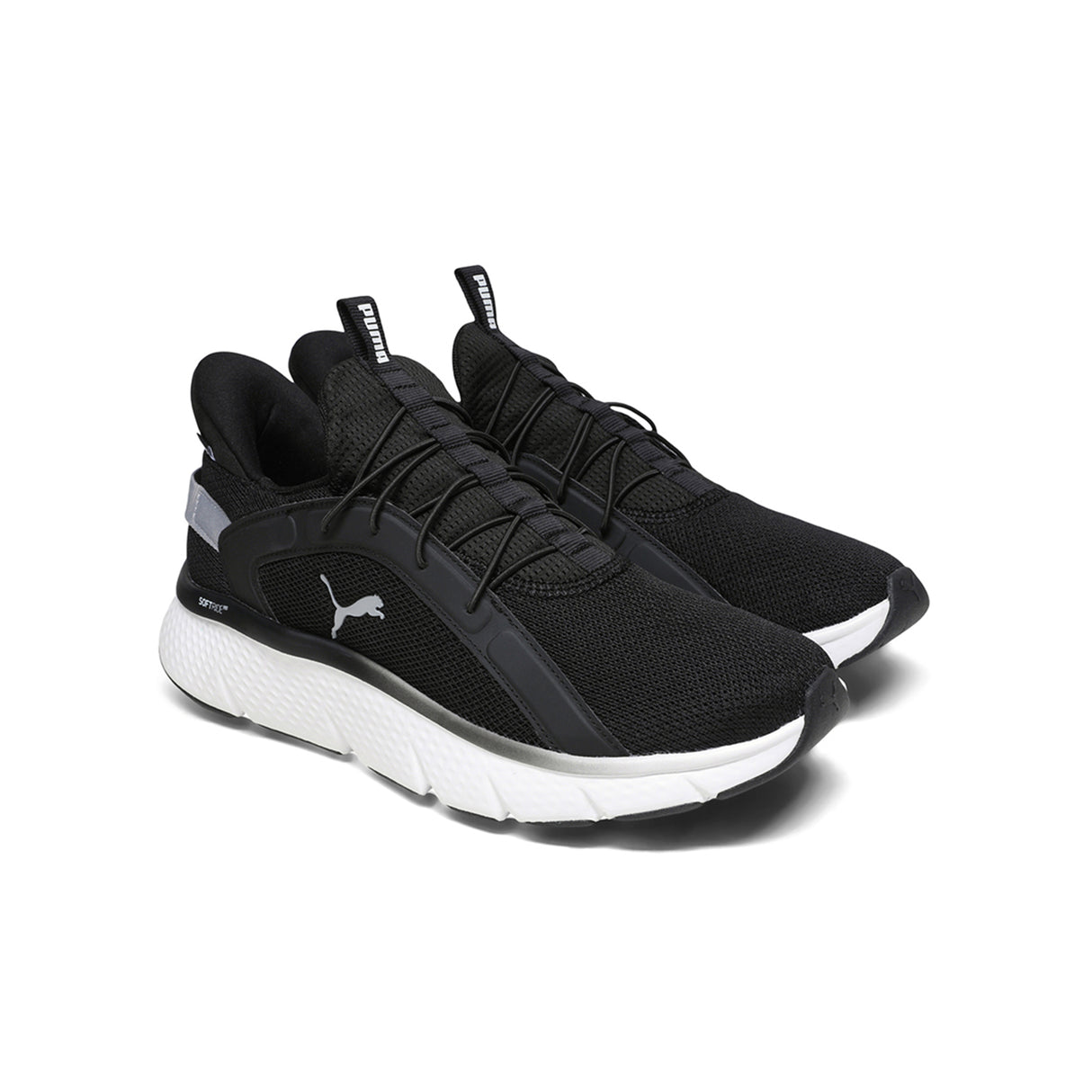 Puma Men White-black Softride Pro Dynamic Flex Sliptech Gray
