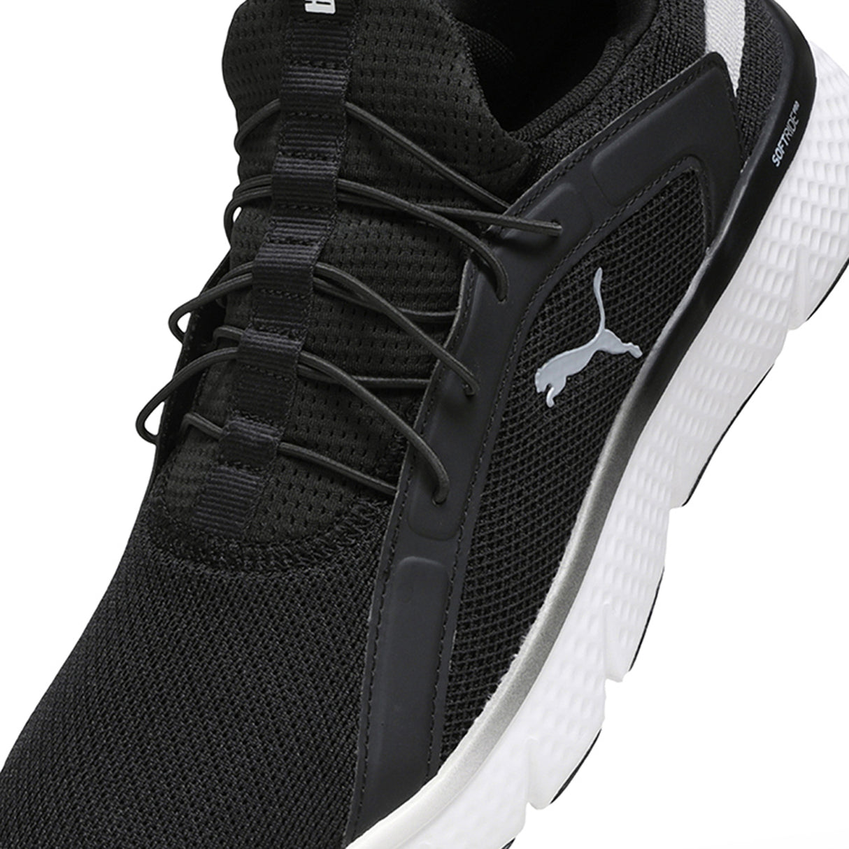 Puma Men White-black Softride Pro Dynamic Flex Sliptech Gray