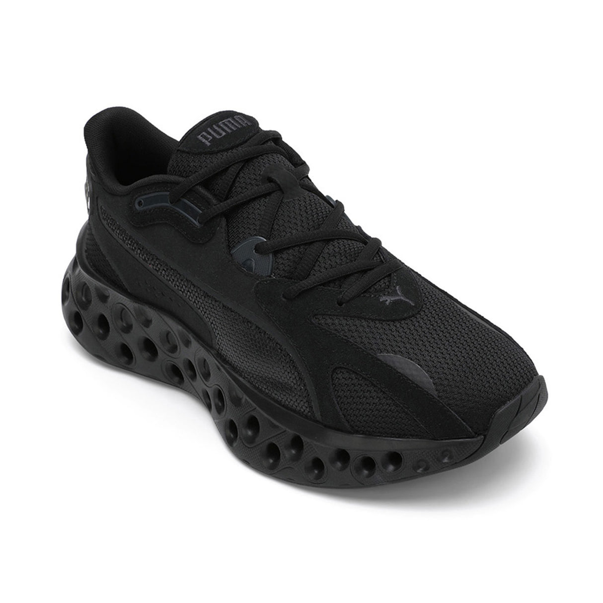 Puma Unisex Black-grey Softride Frequence Shoes