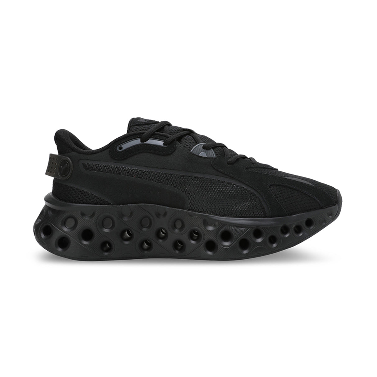 Puma Men Black Softride Frequence Puma Black-Flat Dark