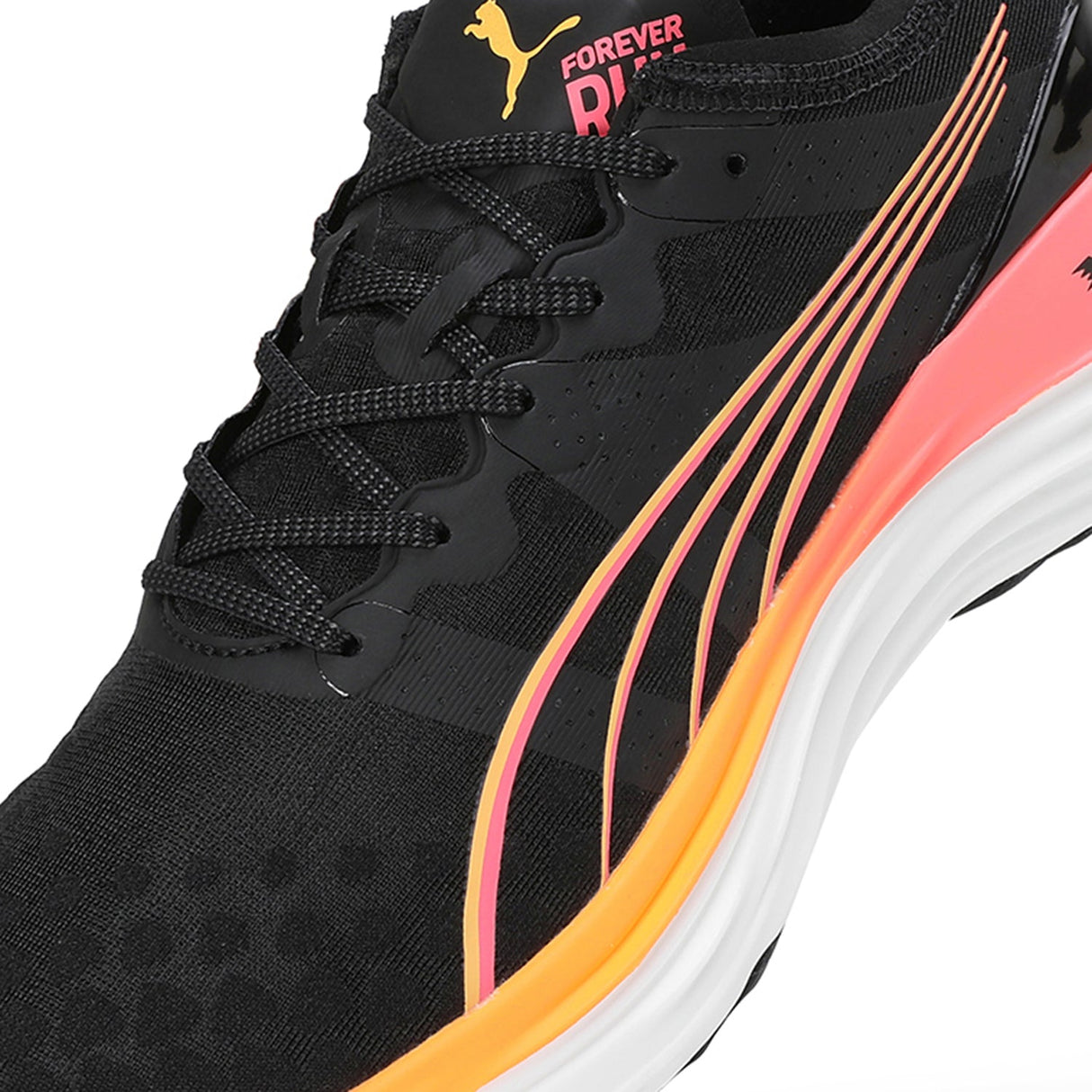 Puma Men Black-yellow Sports-Running Shoes