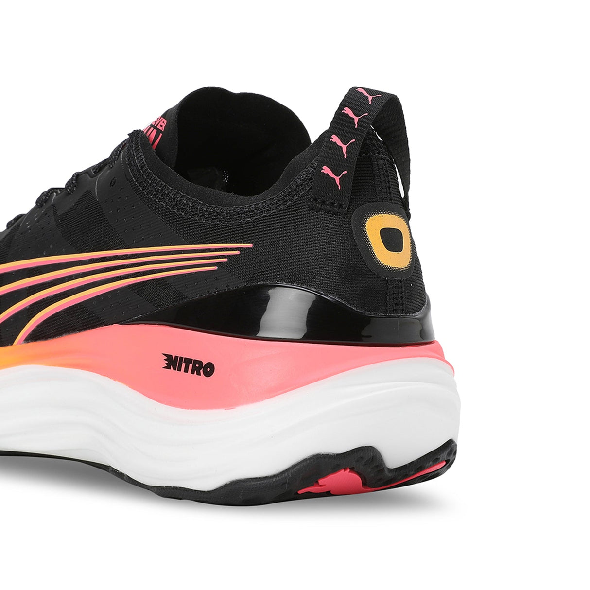 Puma Men Black-yellow Sports-Running Shoes