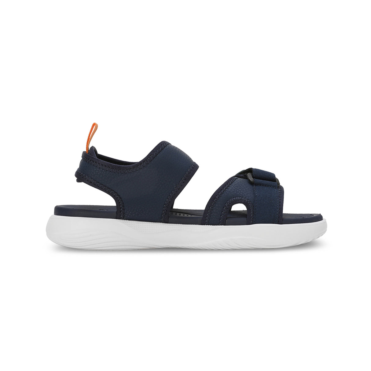 Puma Men Club Navy-Clementine-Puma White Softride Seave Proplex Hook And Loop Sandals