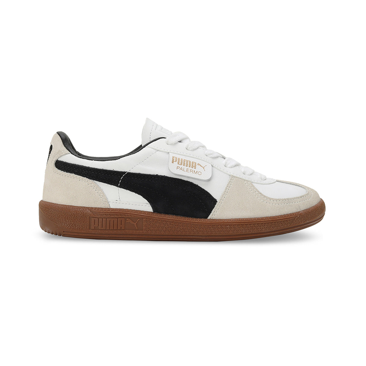 Puma Unisex White-grey Palermo Lth Res Puma White-Vapor Gray-Gu