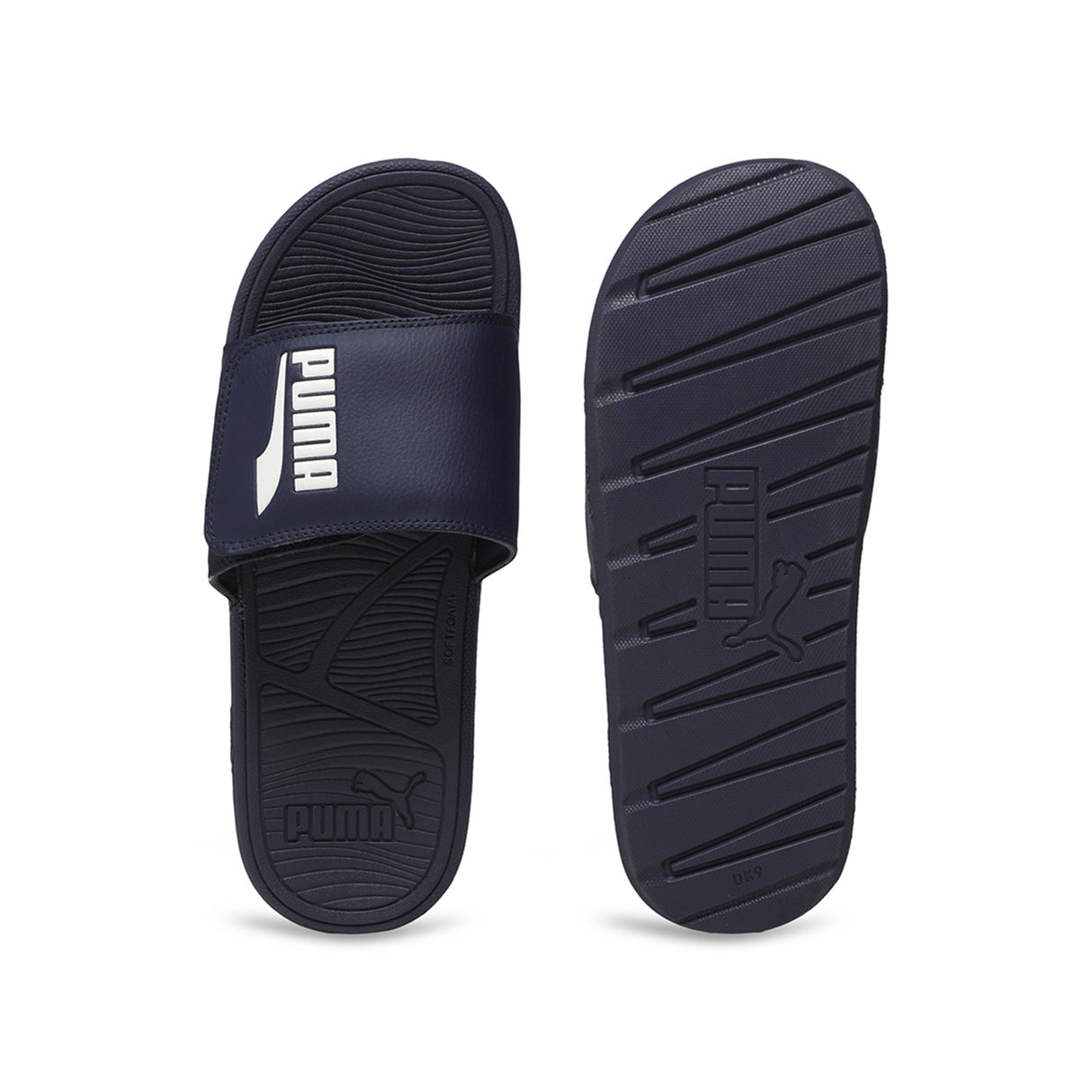 Puma Unisex Puma Navy-Puma White Cool Cat 2.0 Everyday Comfort Swimming Slides