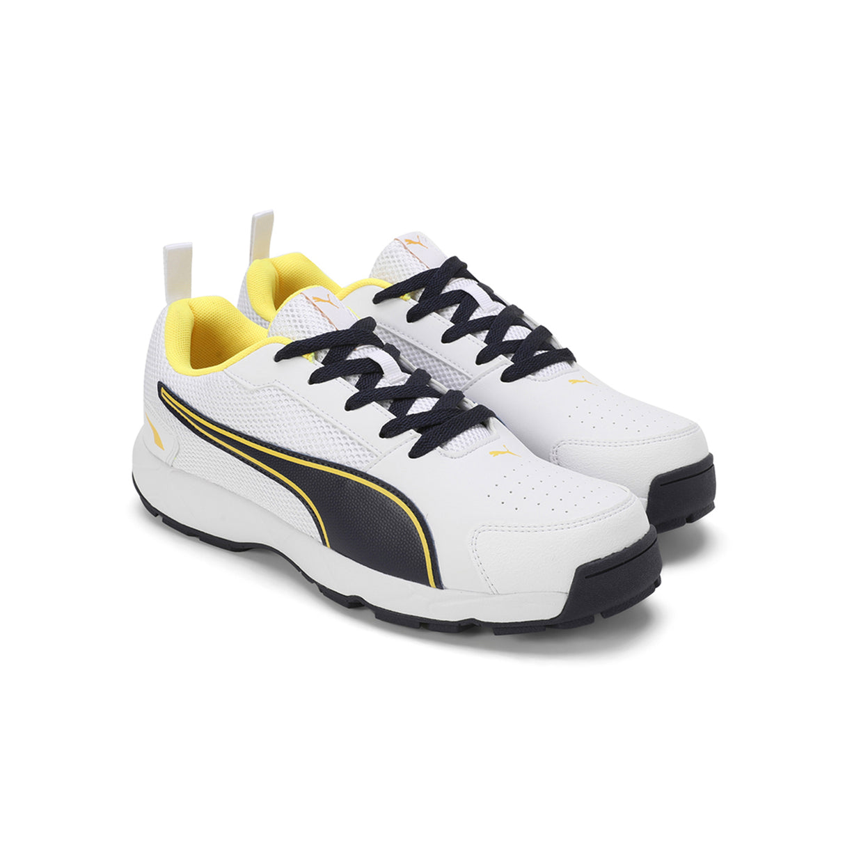 Puma Mens Cricket Highrun White Cricket Shoes