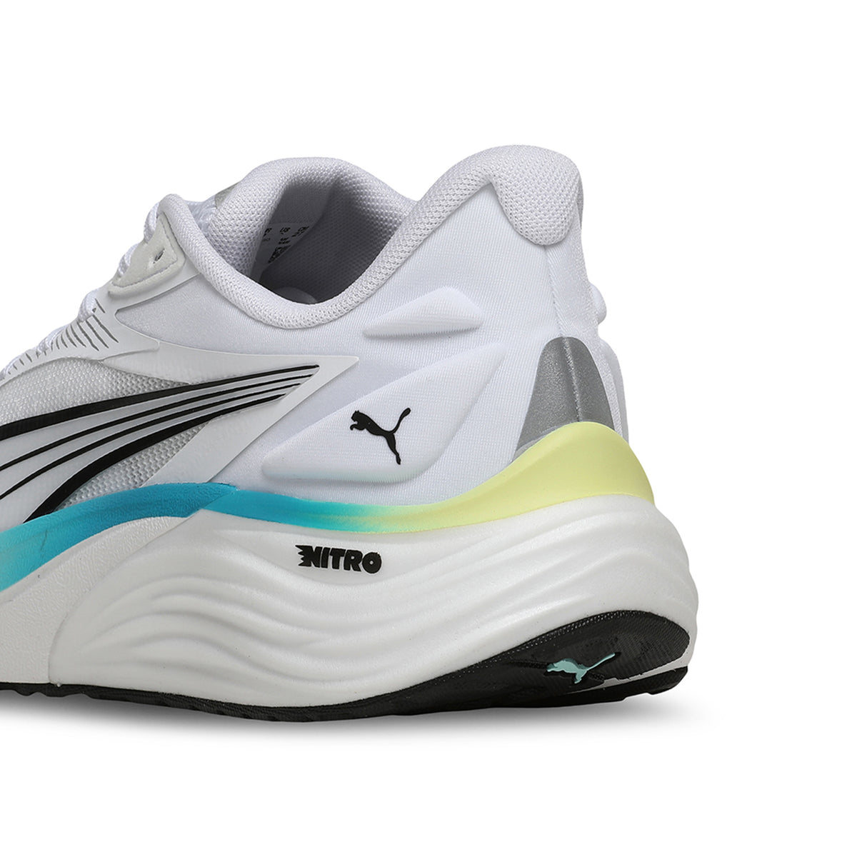 Puma Men Puma White-Mint Melt-Speed Blue Electrify Nitro™ 4 Running Shoes