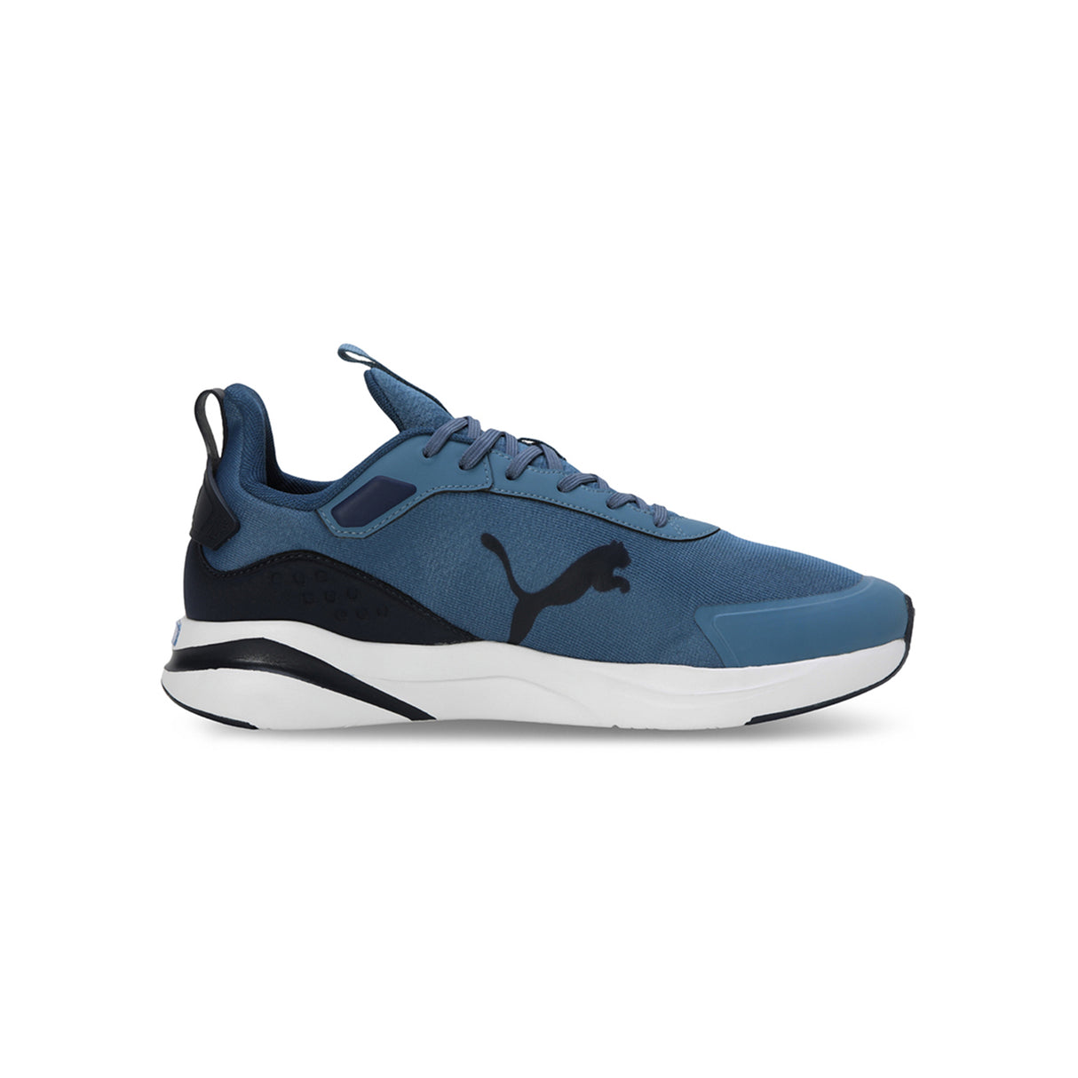 Puma Men Blue Horizon-Club Navy-Puma White Softride Rift Running Shoes