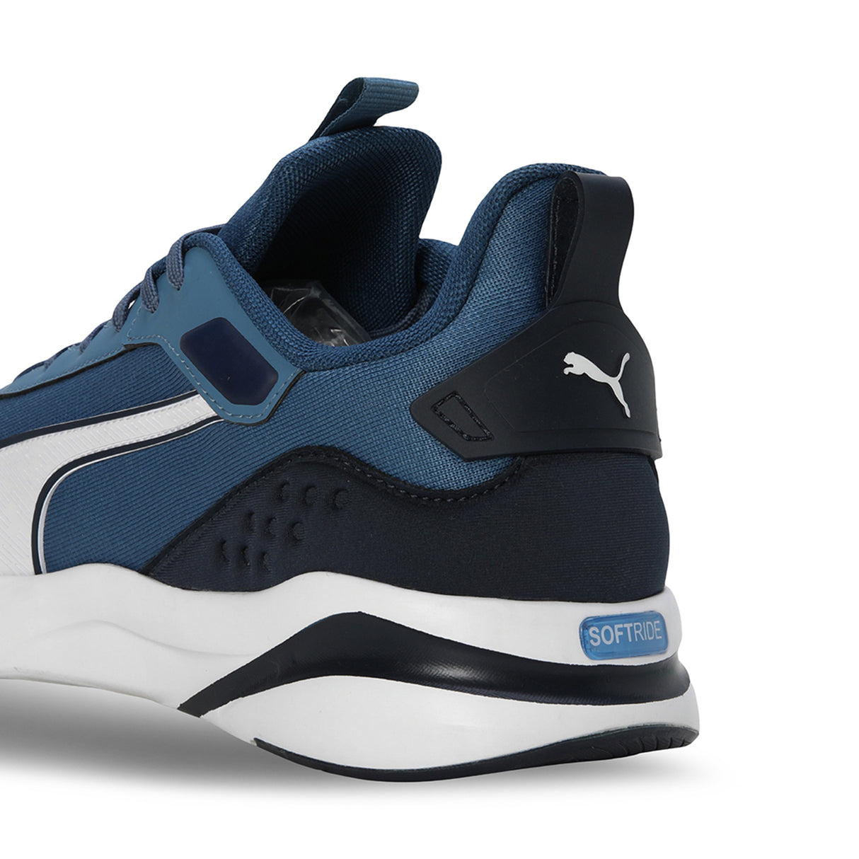 Puma Men Blue Horizon-Club Navy-Puma White Softride Rift Running Shoes