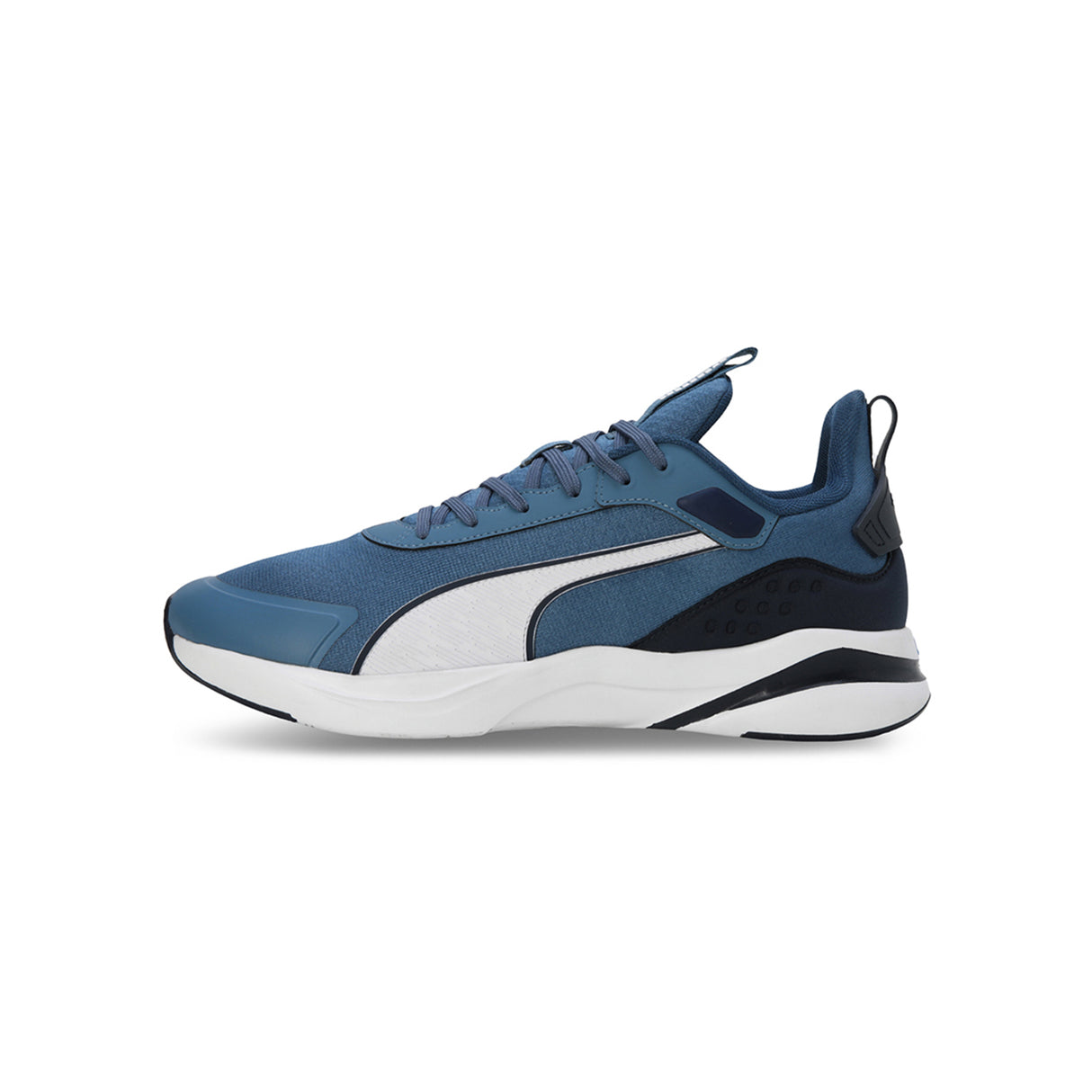 Puma Men Blue Horizon-Club Navy-Puma White Softride Rift Running Shoes
