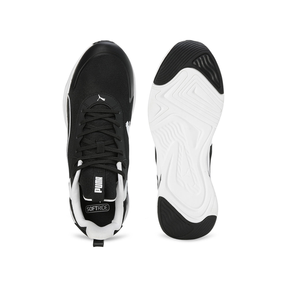 Puma Men Puma Black-Puma White Softride Rift Running Shoes