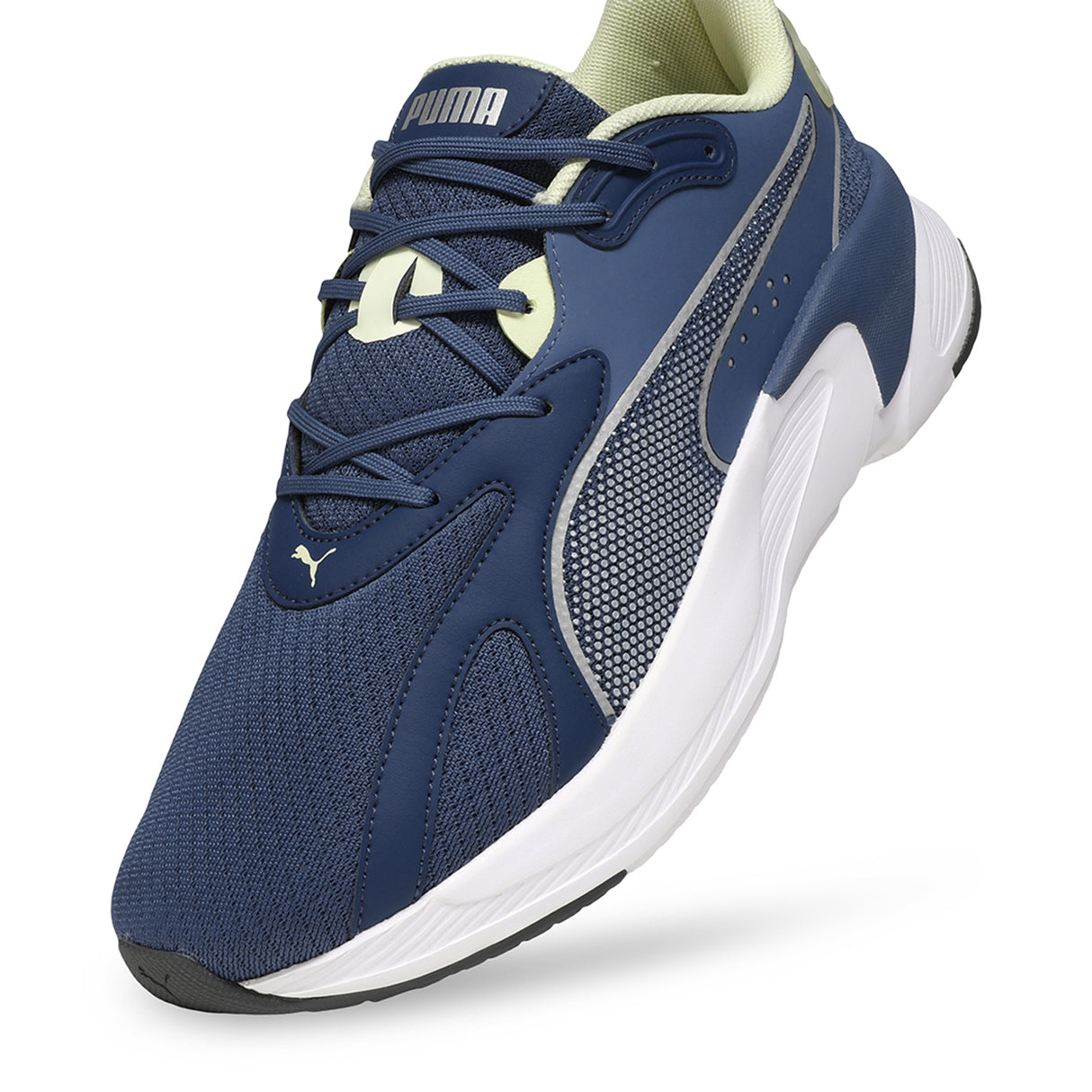 Puma Unisex Dark Indigo-Persian Blue-Gold Moon Softride Swiftslip Lightweight Running Shoes