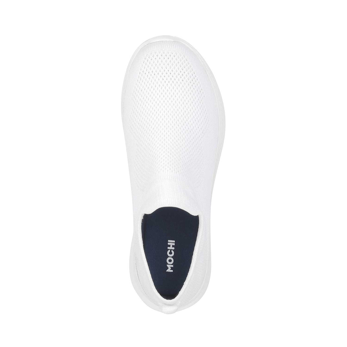 Mochi Women White Casual Walking Shoes