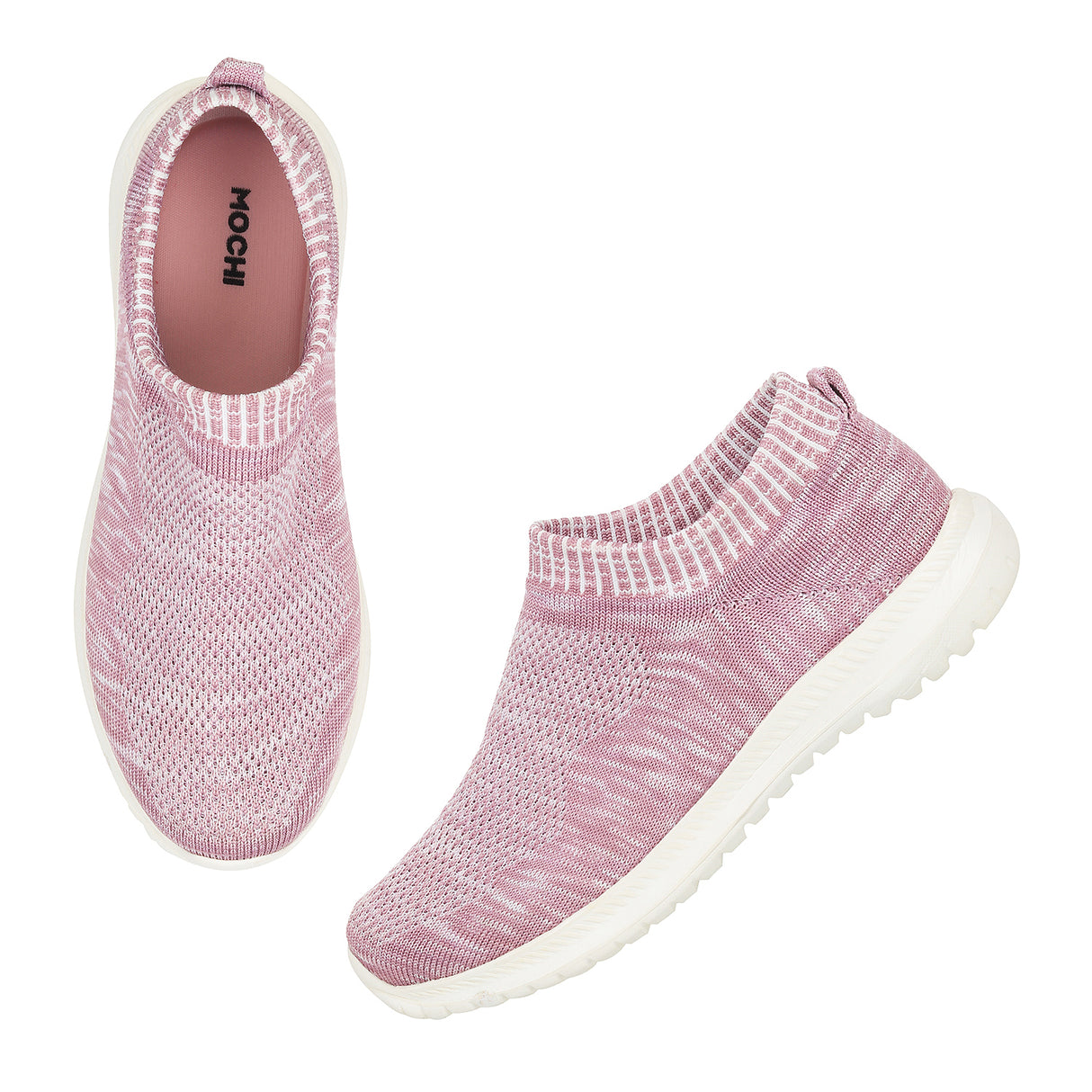 Mochi Women Purple Sports Walking Shoes