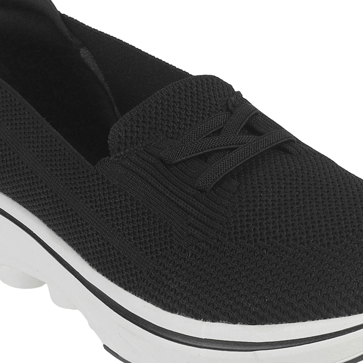 Metro Women Black Sports Walking Shoes