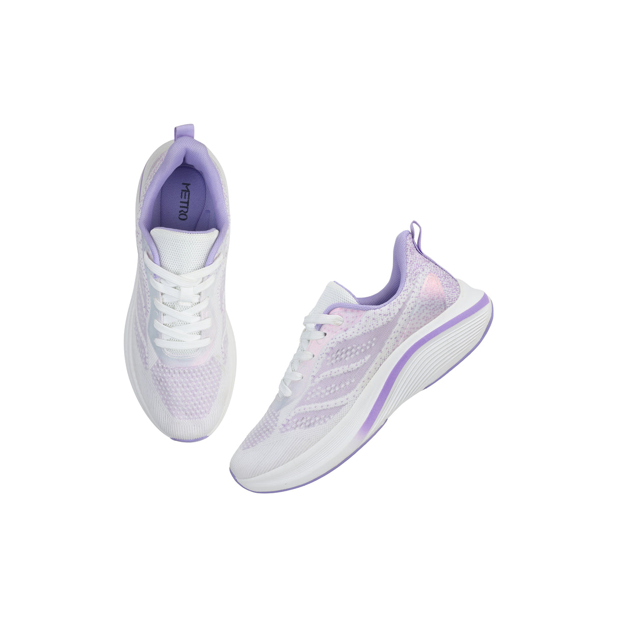Metro Women Purple Sports Walking Shoes