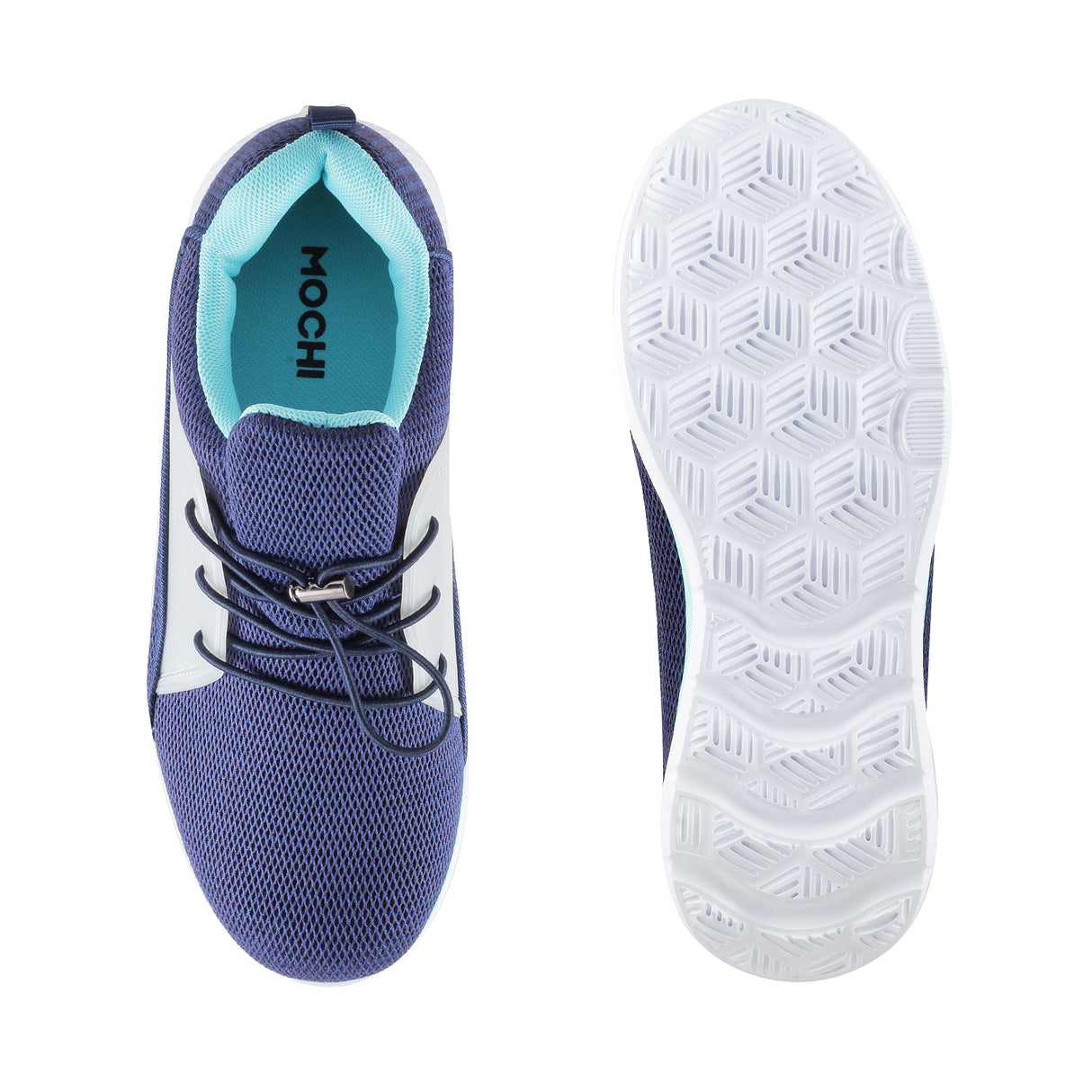 Mochi Women Blue-navy Sports Walking Shoes