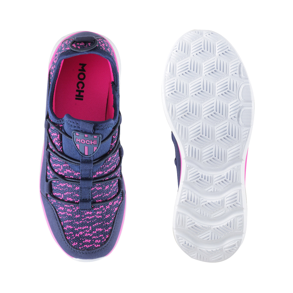 Mochi Women Blue-navy Sports Walking Shoes