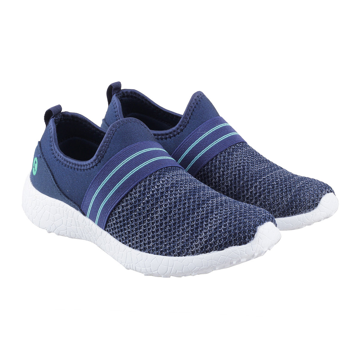 Mochi Women Blue-navy Sports Walking Shoes
