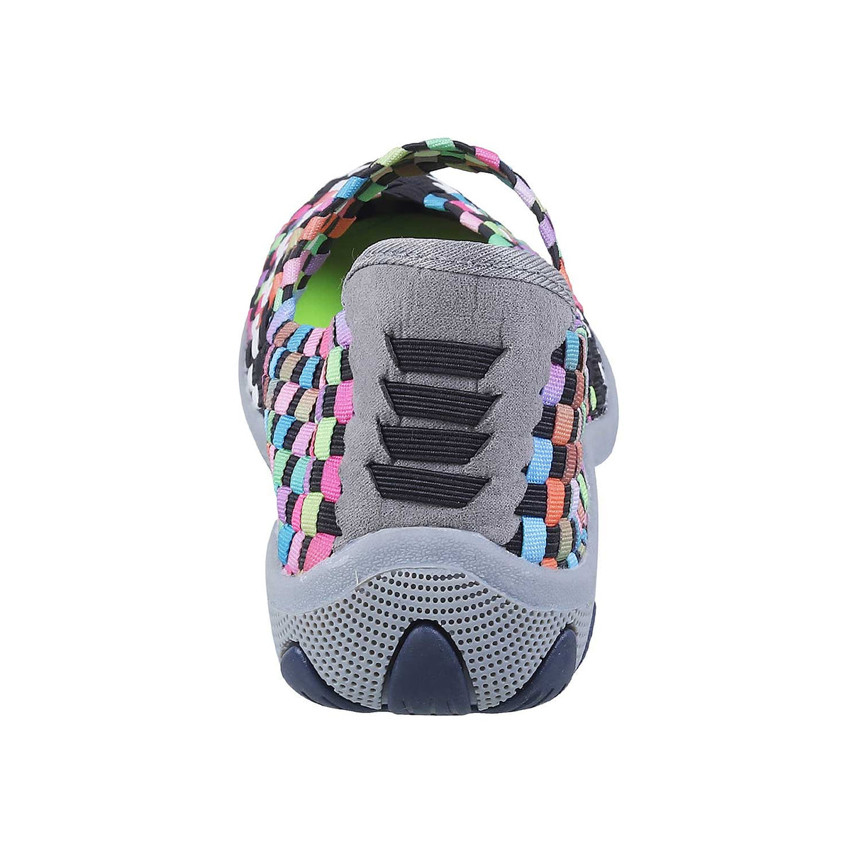 Mochi Women Black-Multi Casual Walking Shoes