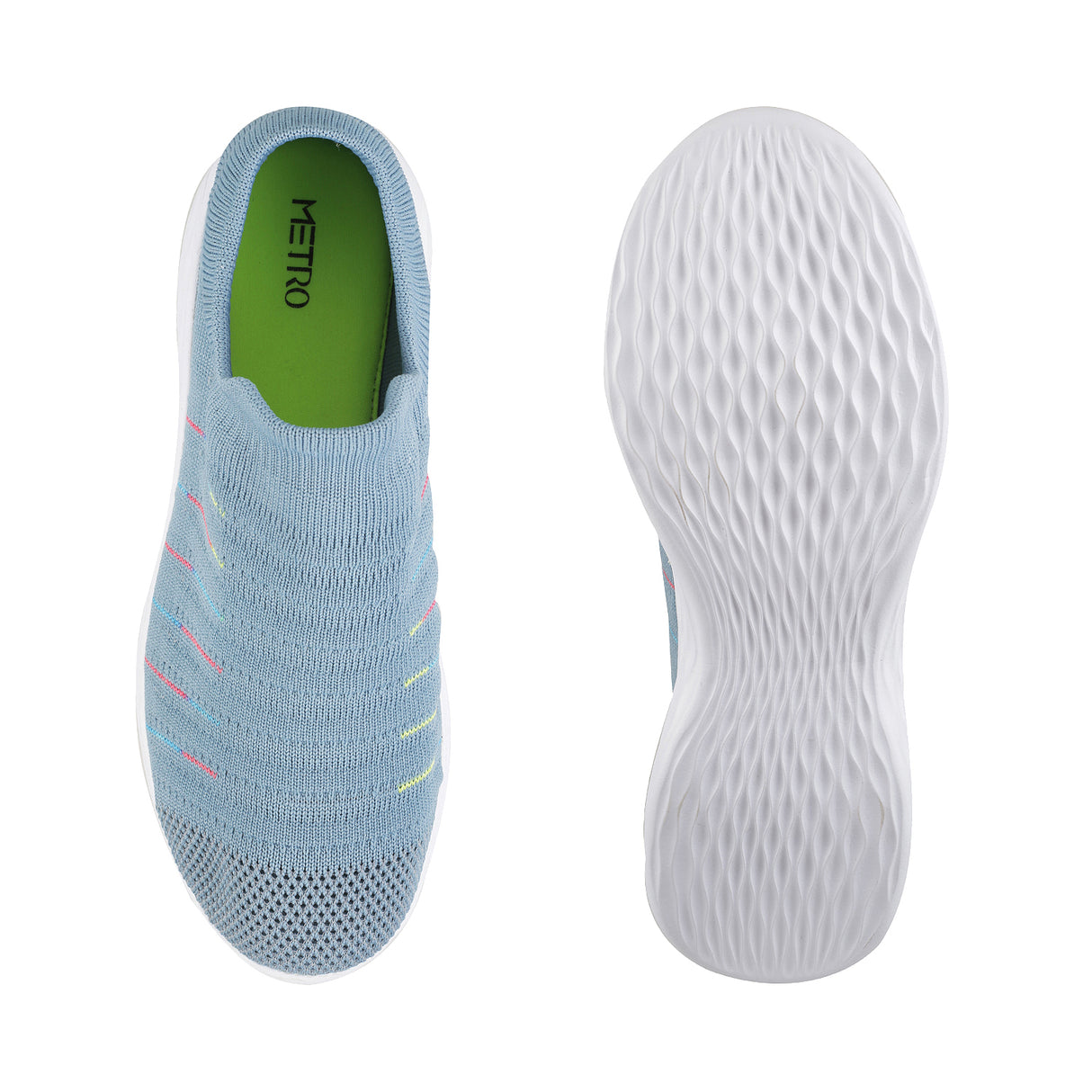 Metro Women Blue Sports Walking Shoes
