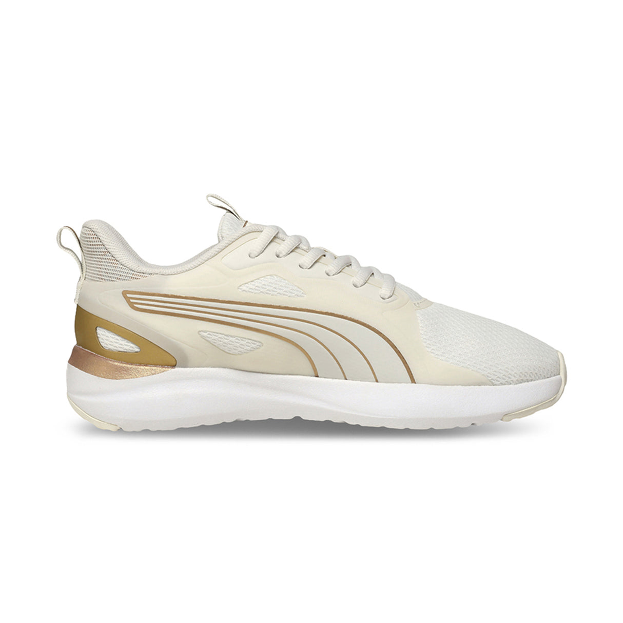 Puma Women Vapor Gray-Puma Gold-Warm White Softride Cosmic St Sliptech™ Women’S Day/Night Sneakers