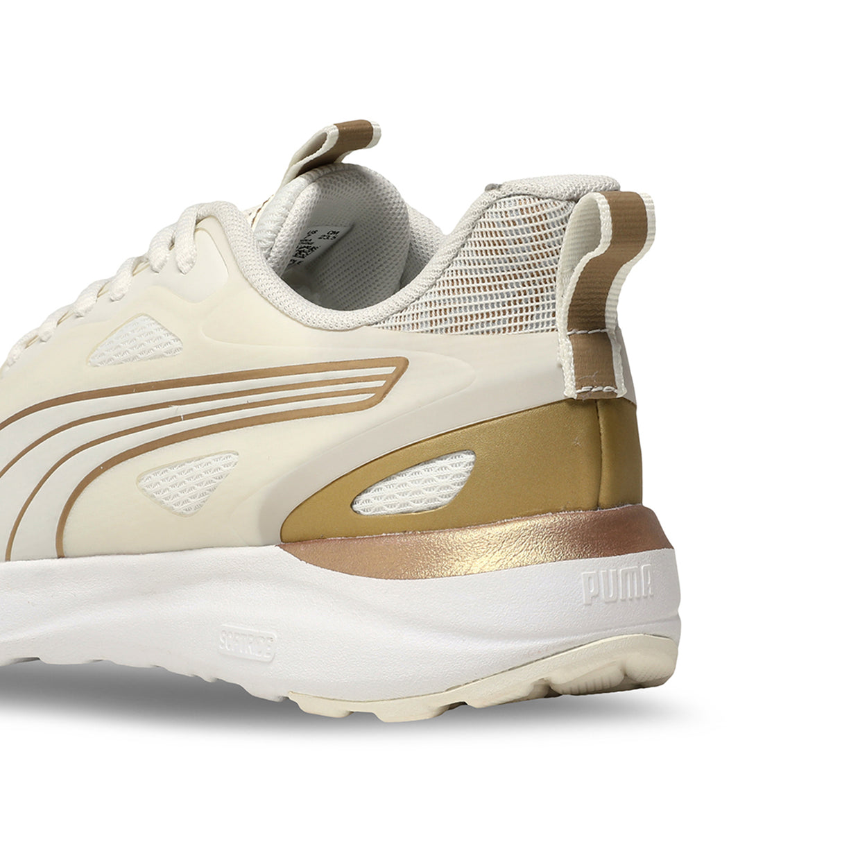 Puma Women Vapor Gray-Puma Gold-Warm White Softride Cosmic St Sliptech™ Women’S Day/Night Sneakers