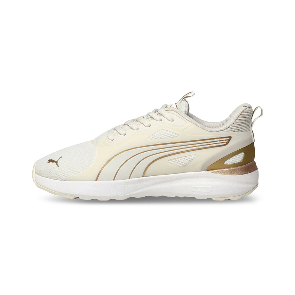 Puma Women Vapor Gray-Puma Gold-Warm White Softride Cosmic St Sliptech™ Women’S Day/Night Sneakers