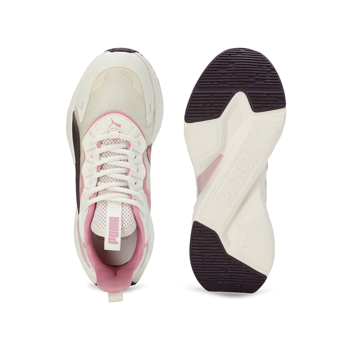 Puma Women Warm White-Mauve Mist-Mauved Out Softride Sway Running Shoes