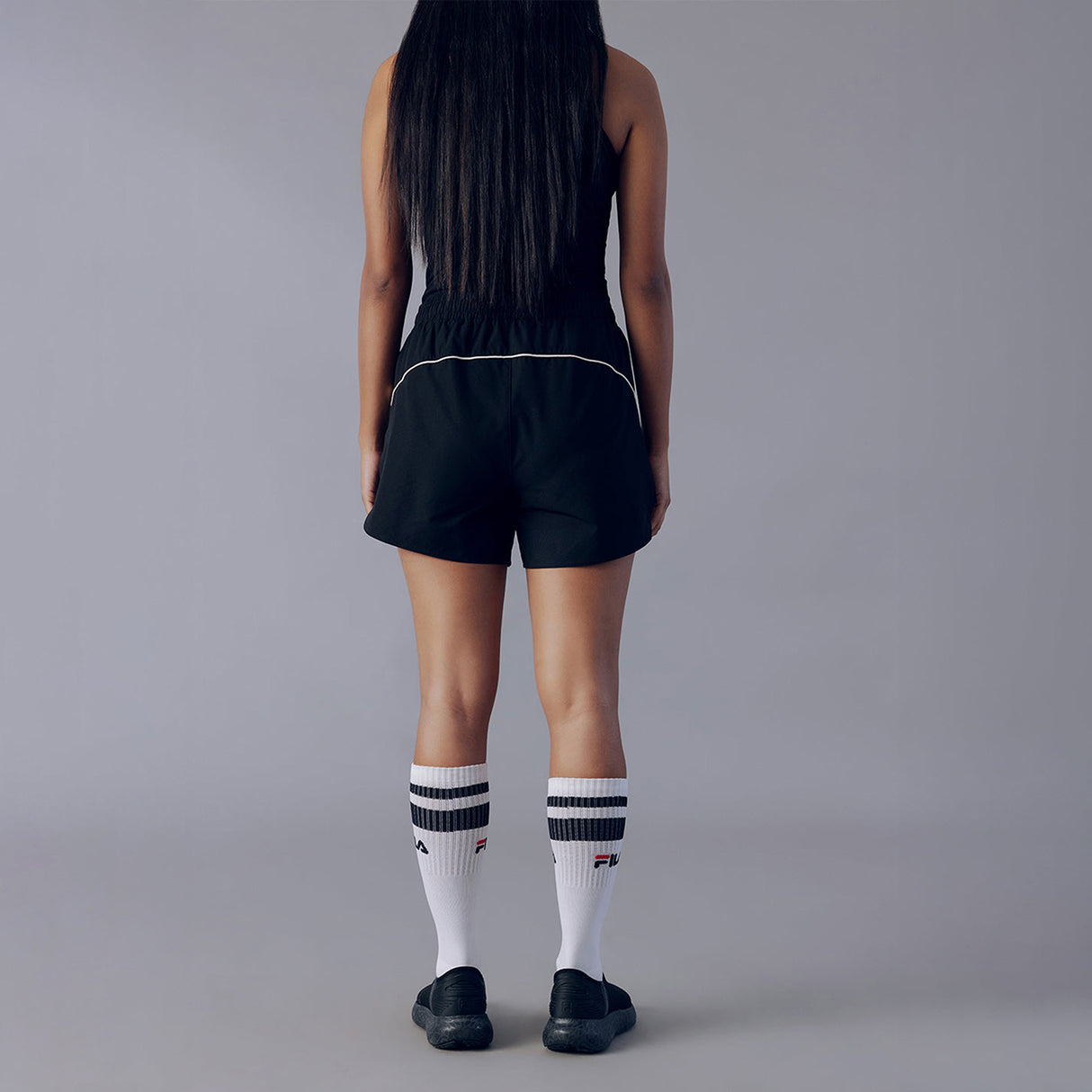 Fila Women Black Donie Shorts