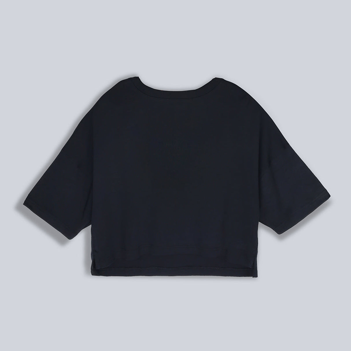 Fila Women Black Top & T-Shirt Boxy Loose Fit