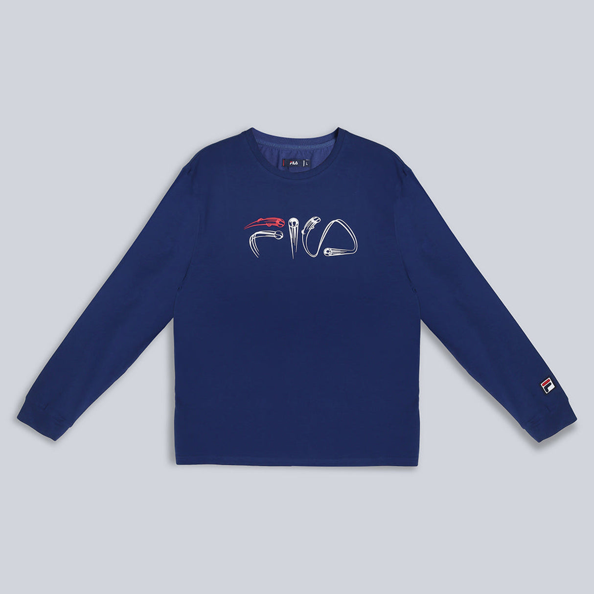 Fila Men Navy Blue Sweatshirt Comfort Fit