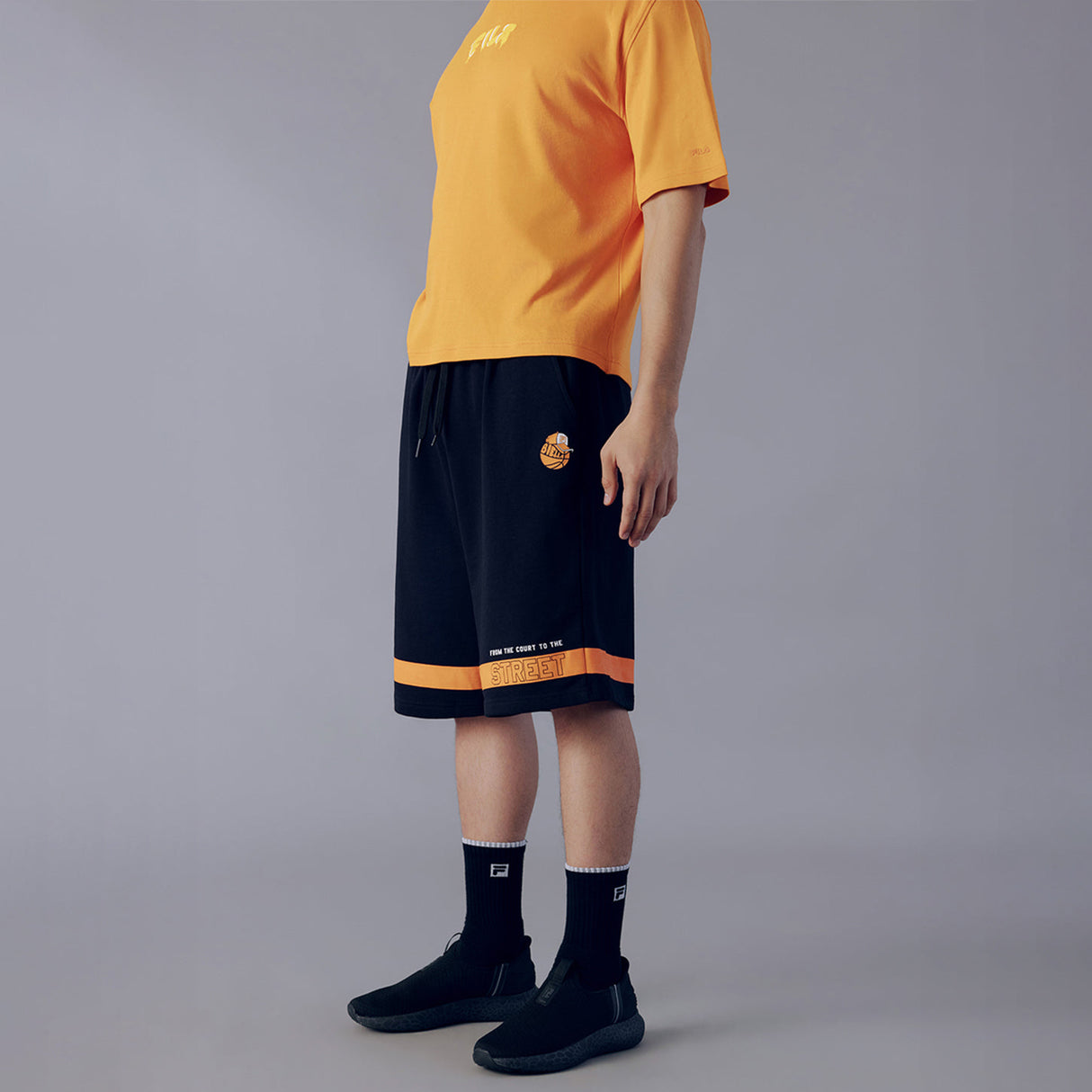 Fila Unisex Black Fames Shorts