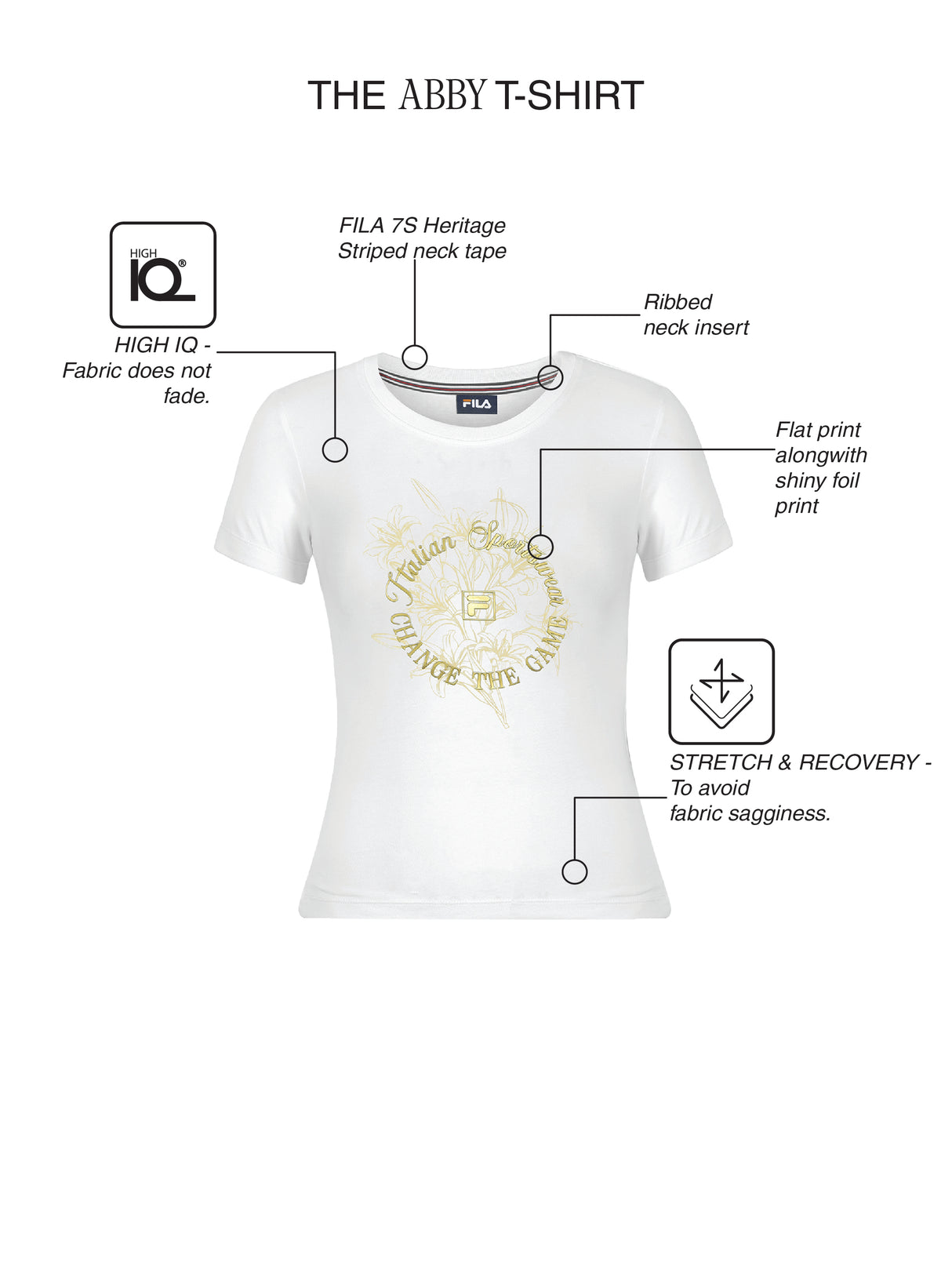 Fila Women White Abby Knitted Tee