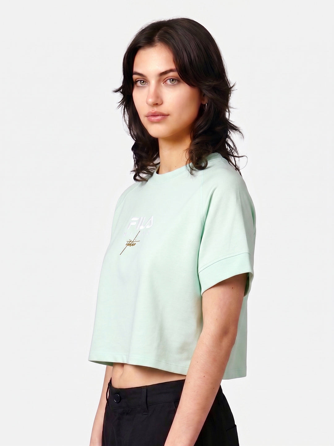 Fila Women Lime Arny Knitted Tee