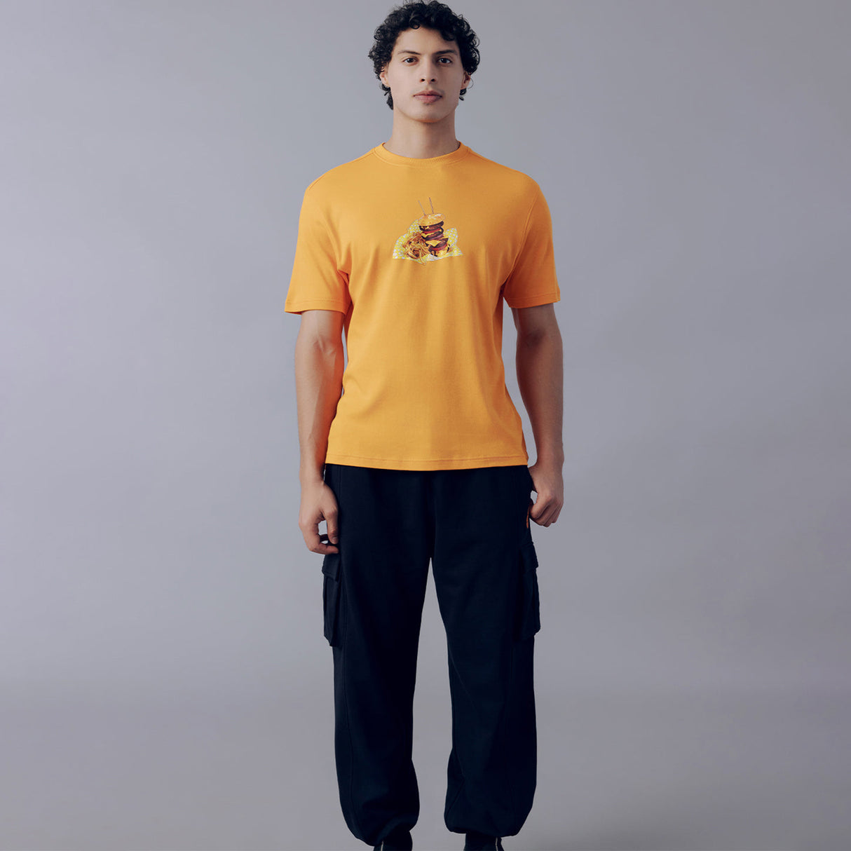Fila Men Orange Burg T-Shirt