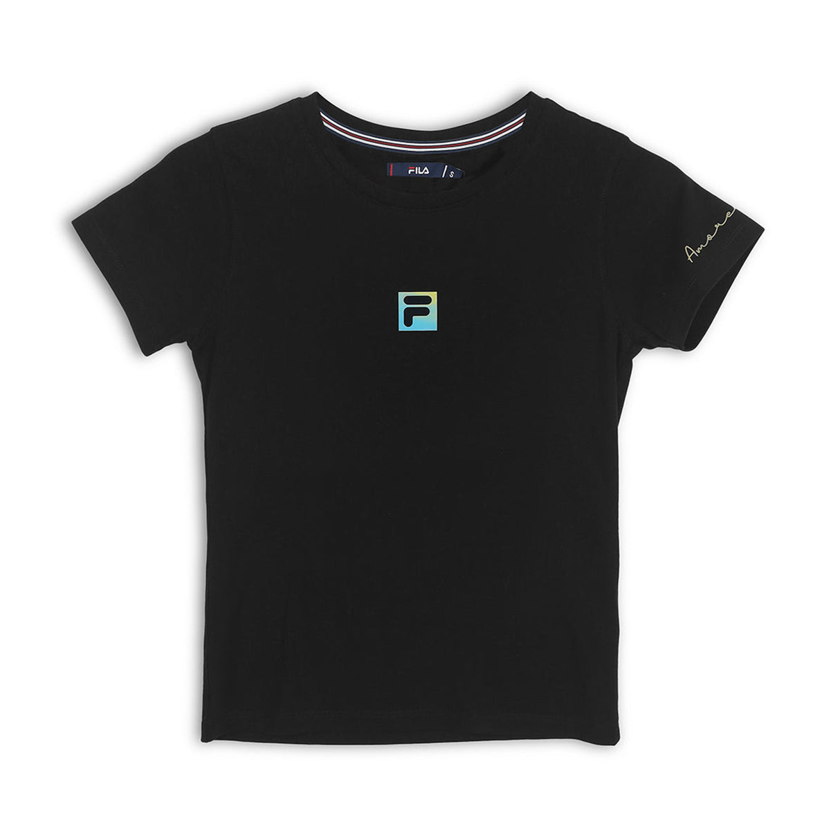 Fila Womens Black Riley Crop Top