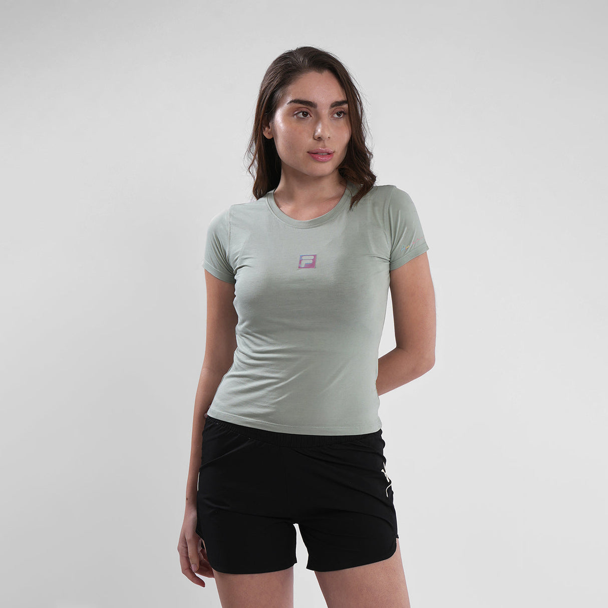 Fila Womens Iceberg Green Riley Crop Top