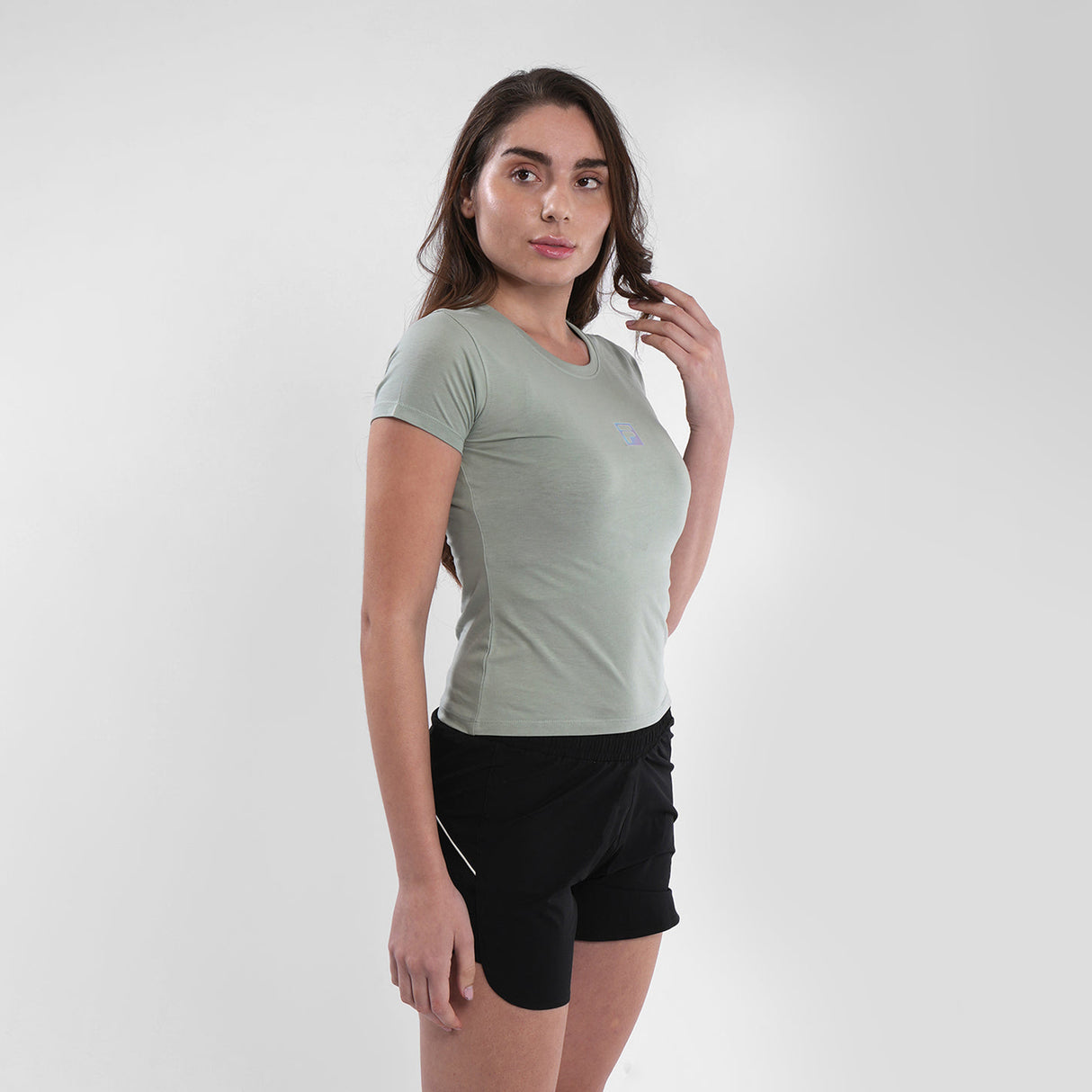 Fila Womens Iceberg Green Riley Crop Top