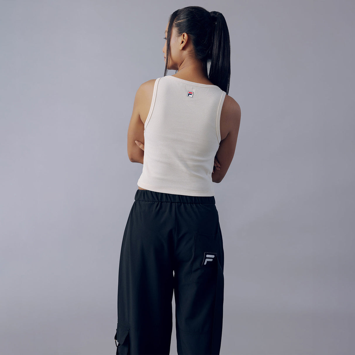 Fila Women Off White Tracey Sleeveless Tank Top