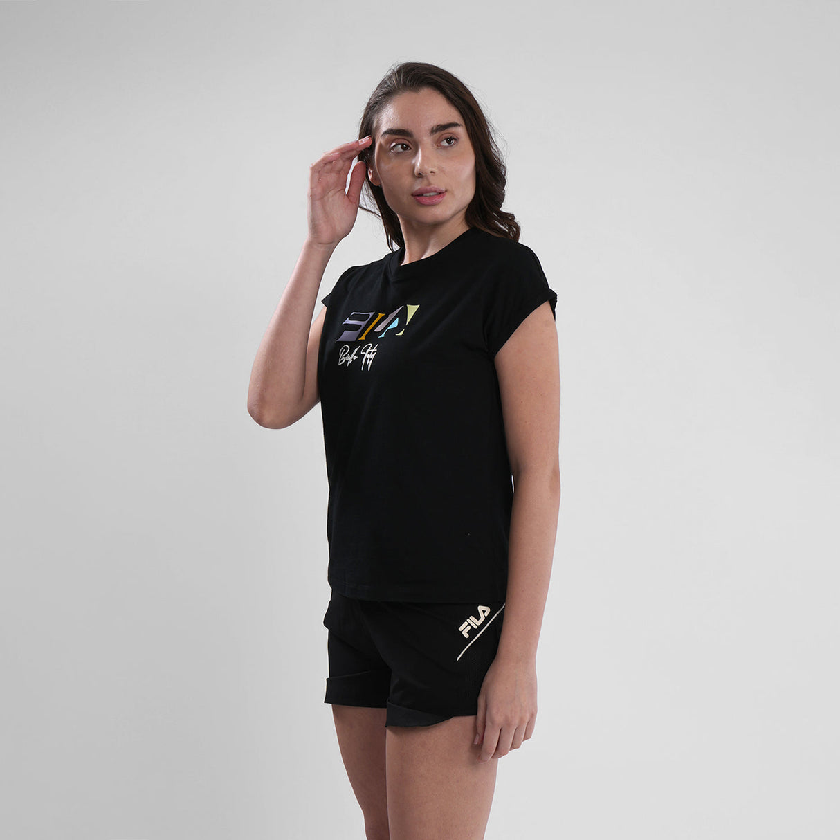 Fila Women Black Aria T-Shirt