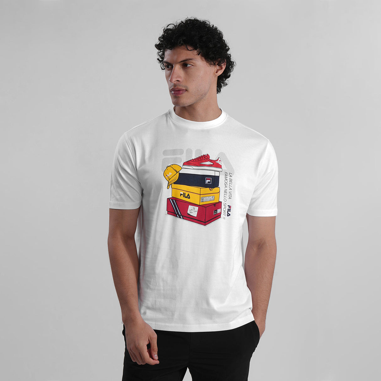 Fila Men White Dannie T-Shirt