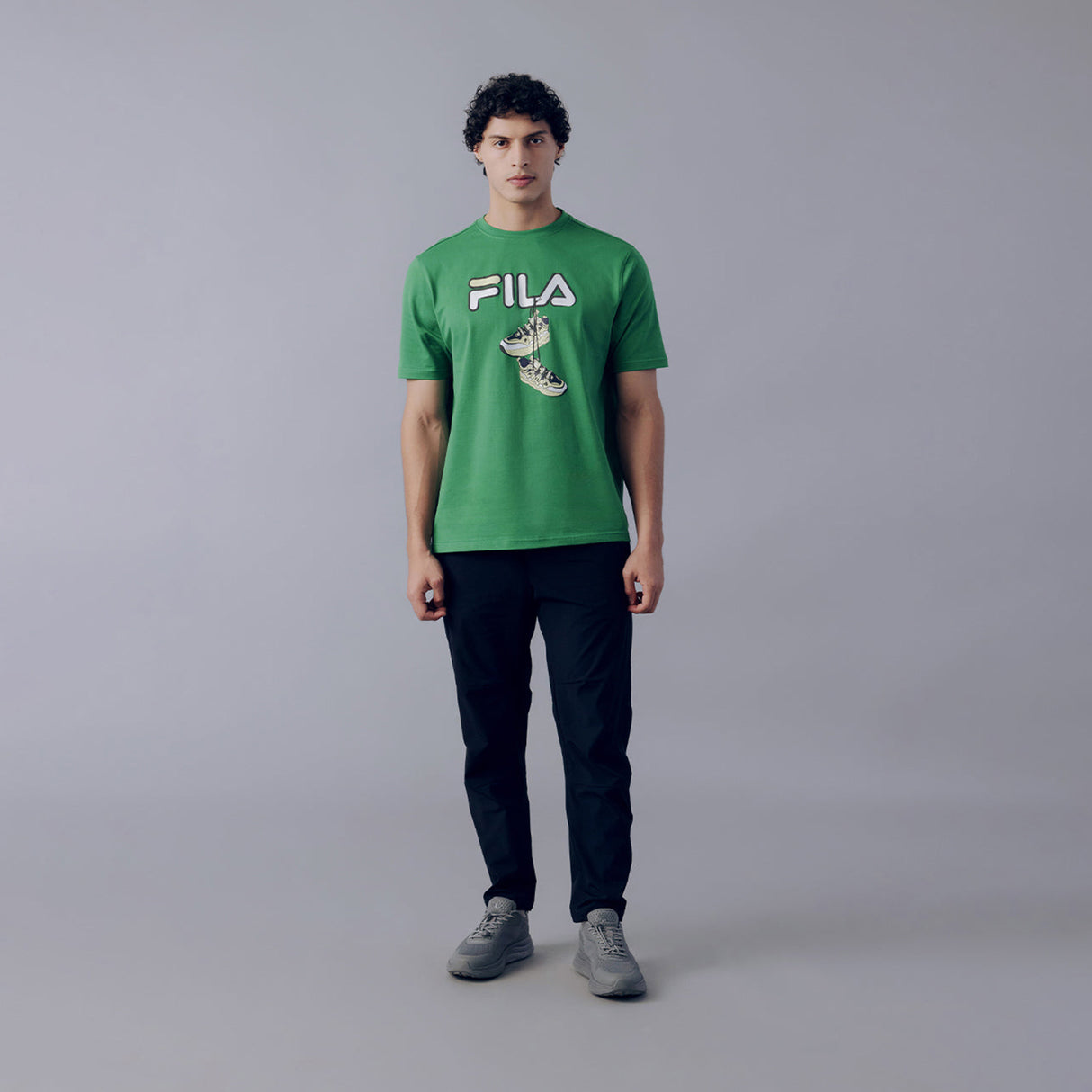 Fila Men Green High T-Shirt