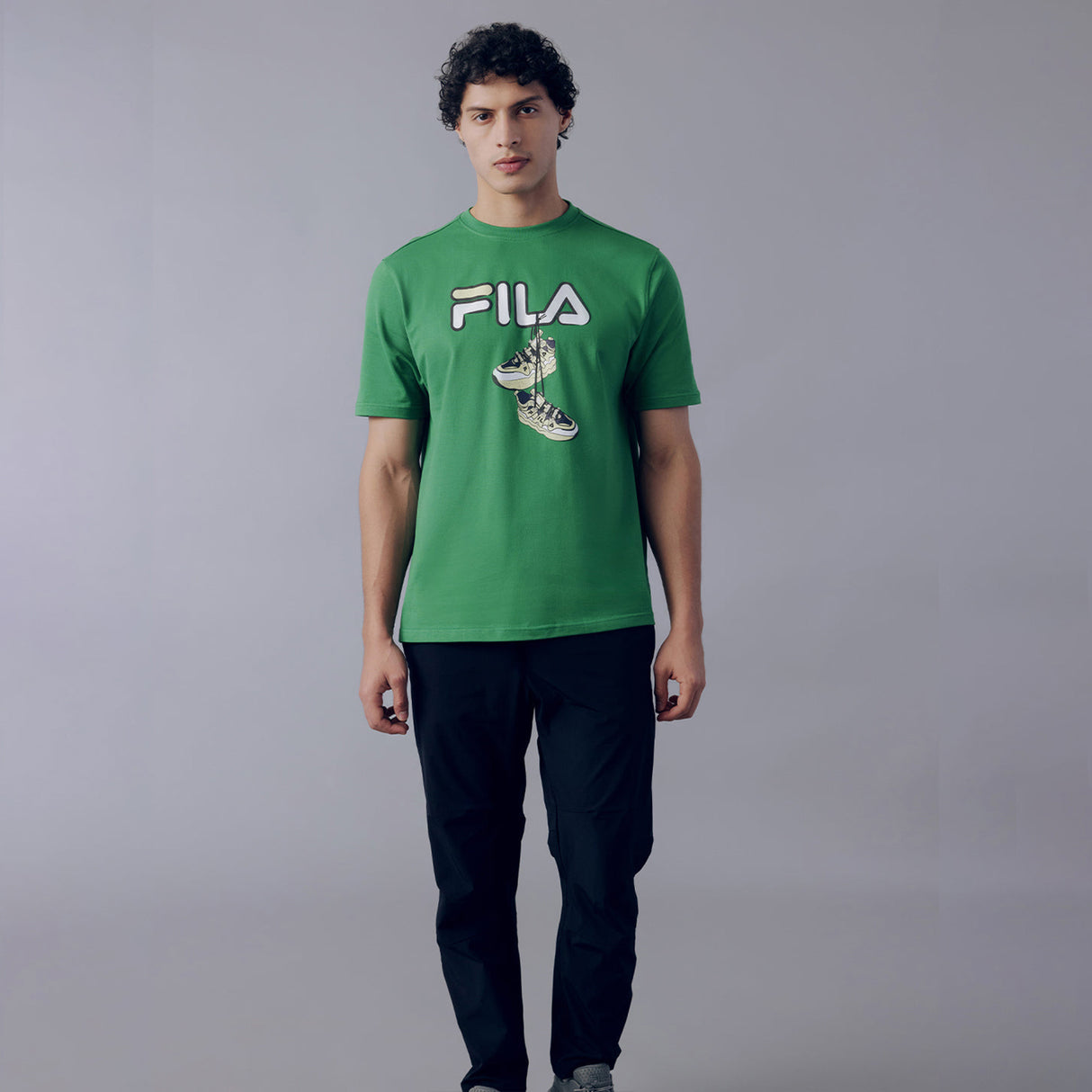 Fila Men Green High T-Shirt