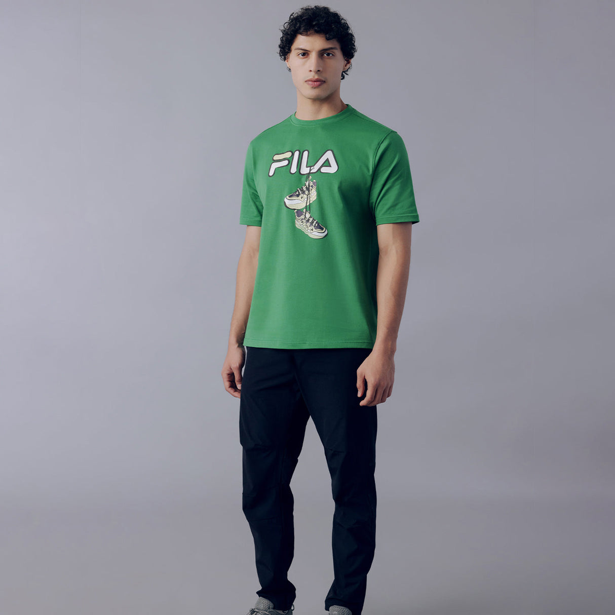 Fila Men Green High T-Shirt