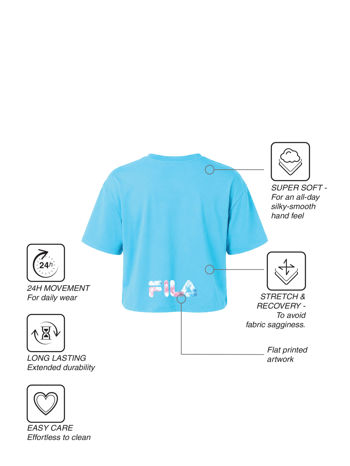 Fila Women Blue Wilma T-Shirt