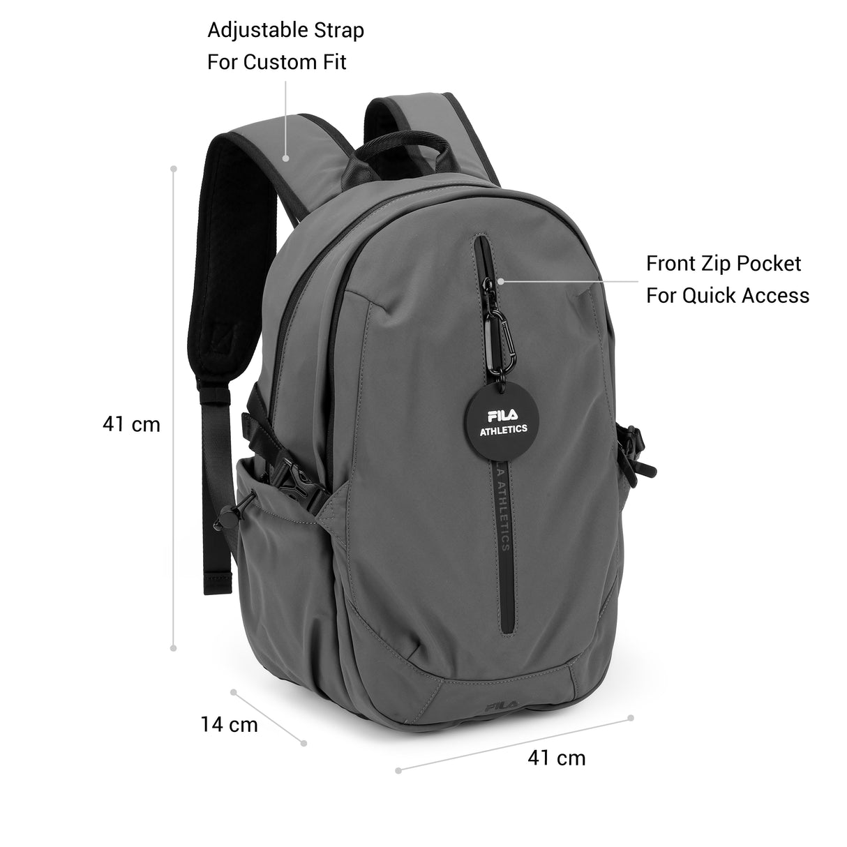 Fila Unisex Dark Grey Bryson Backpack